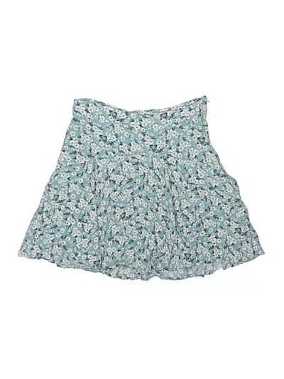 Pre-owned Zara Trf Casual Skirt In Blue