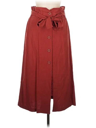Pre-owned Zara Trf Casual Skirt In Red