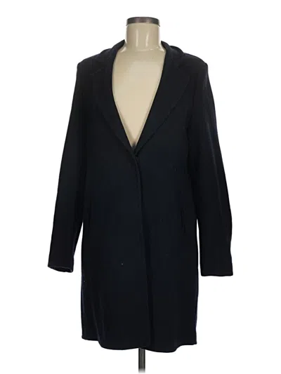 Pre-owned Zara Trf Coat In Blue