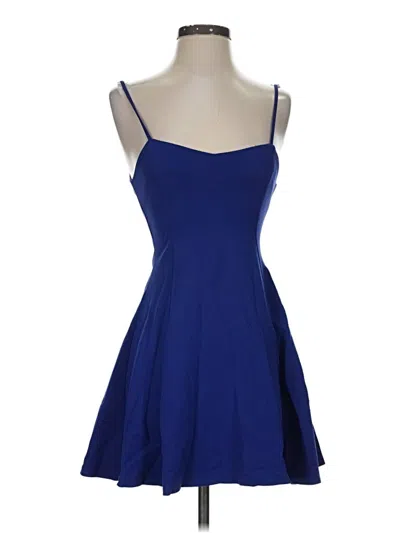 Pre-owned Zara Trf Cocktail Dress In Blue