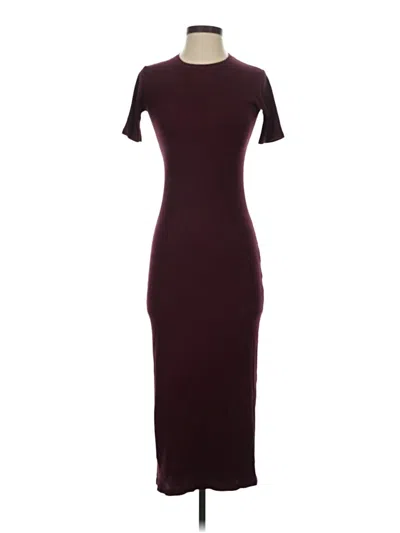 Pre-owned Zara Trf Cocktail Dress In Burgundy