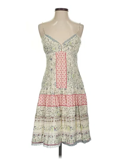 Pre-owned Zara Trf Cocktail Dress In Ivory