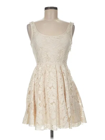 Pre-owned Zara Trf Cocktail Dress In Ivory