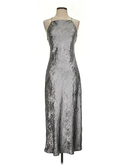 Pre-owned Zara Trf Cocktail Dress In Silver