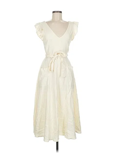 Pre-owned Zara Trf Cocktail Dress In White