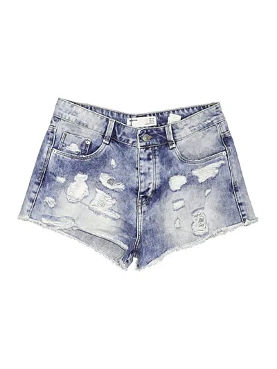 Pre-owned Zara Trf Denim Shorts In Blue