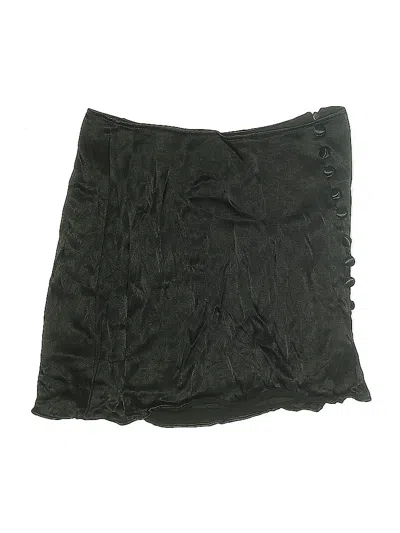 Pre-owned Zara Trf Formal Skirt In Black