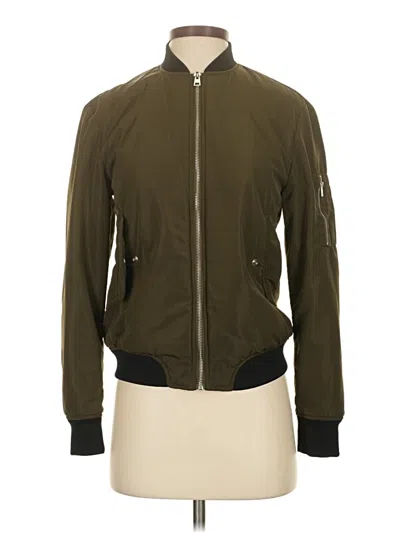 Pre-owned Zara Trf Jacket In Green
