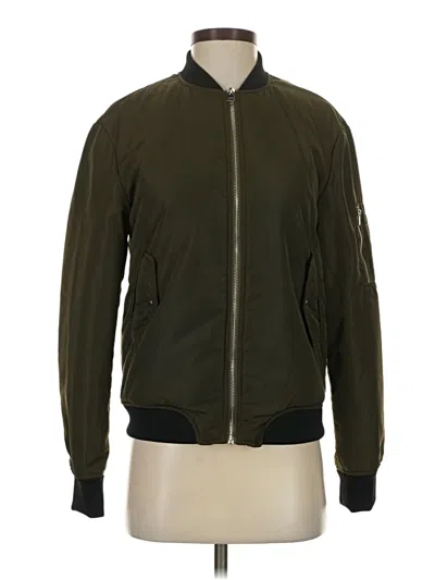 Pre-owned Zara Trf Jacket In Green