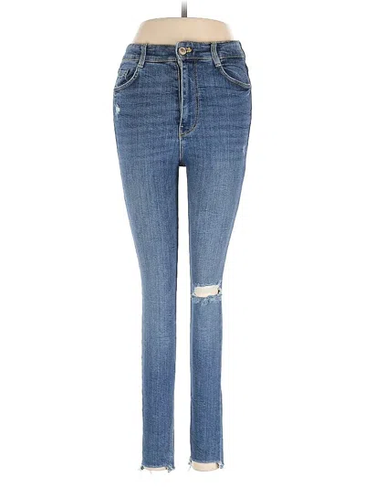 Pre-owned Zara Trf Jeans In Blue
