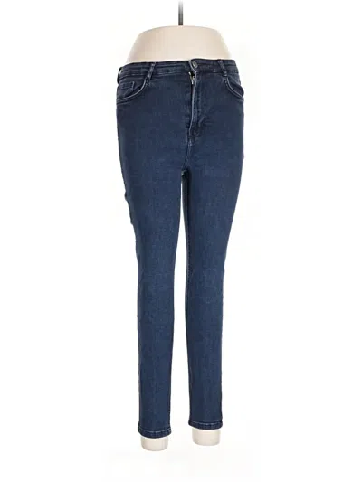 Pre-owned Zara Trf Jeans In Blue