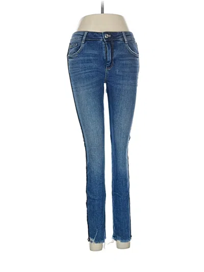 Pre-owned Zara Trf Jeans In Blue