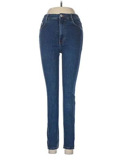 Pre-owned Zara Trf Jeans In Blue