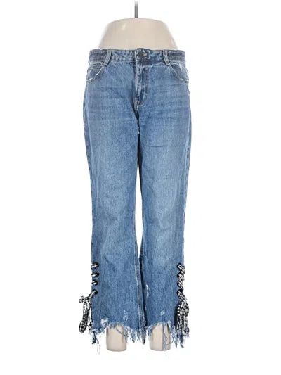 Pre-owned Zara Trf Jeans In Blue
