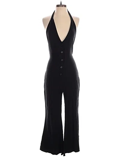 Pre-owned Zara Trf Jumpsuit In Black