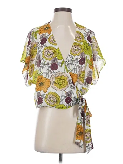Pre-owned Zara Trf Kimono In Yellow