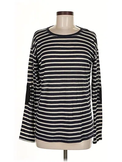 Pre-owned Zara Trf Long Sleeve T-shirt In Black