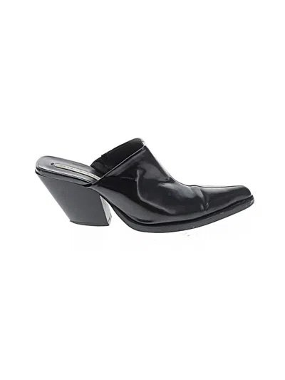 Pre-owned Zara Trf Mule/clog In Black