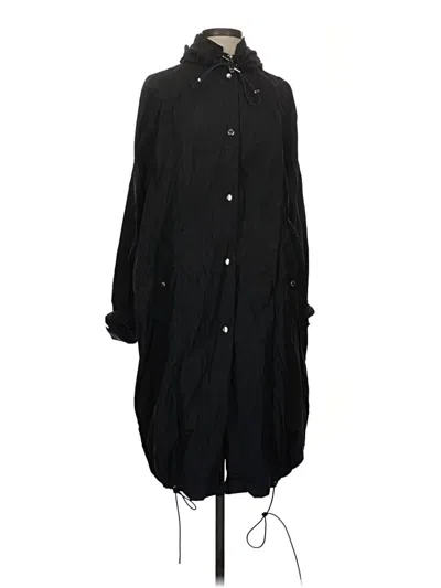 Pre-owned Zara Trf Raincoat In Black