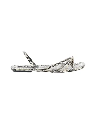 Pre-owned Zara Trf Sandals In Silver