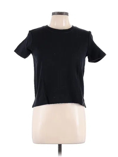 Pre-owned Zara Trf Short Sleeve T-shirt In Black