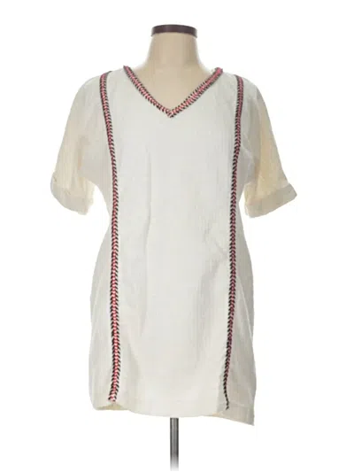 Pre-owned Zara Trf Short Sleeve T-shirt In White