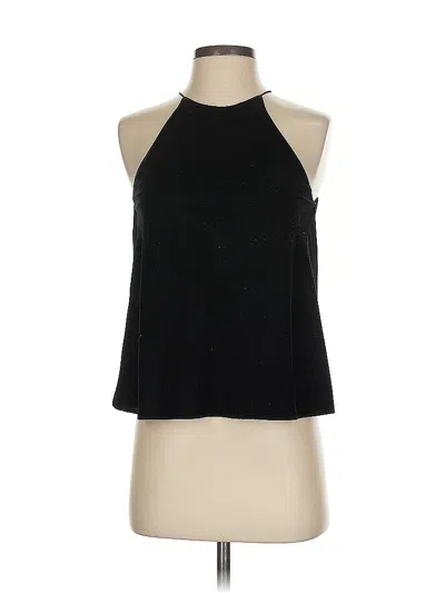 Pre-owned Zara Trf Sleeveless Blouse In Black