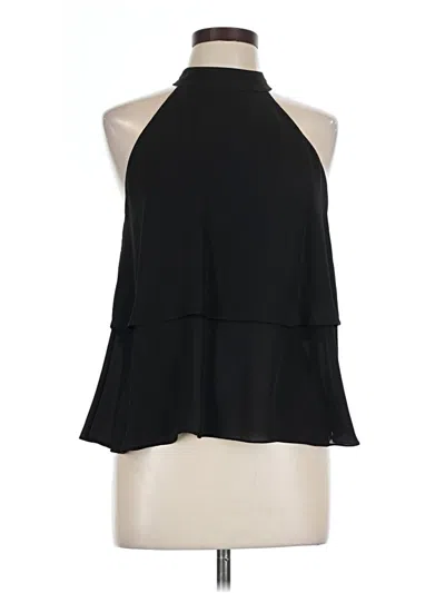 Pre-owned Zara Trf Sleeveless Blouse In Black