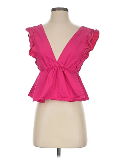 Pre-owned Zara Trf Sleeveless Blouse In Pink