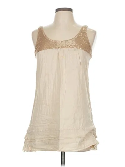 Pre-owned Zara Trf Sleeveless Blouse In White