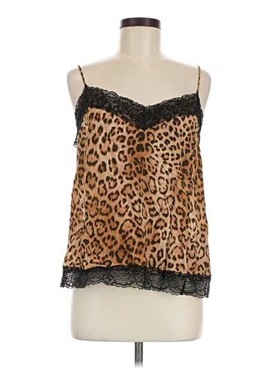 Pre-owned Zara Trf Sleeveless Top Brown Sweetheart Neckline Tops