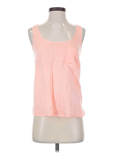 Pre-owned Zara Trf Sleeveless Top Pink Scoop Neck Tops
