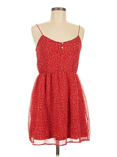 Pre-owned Zara Trf Sleeveless Top Red Sweetheart Neckline Tops