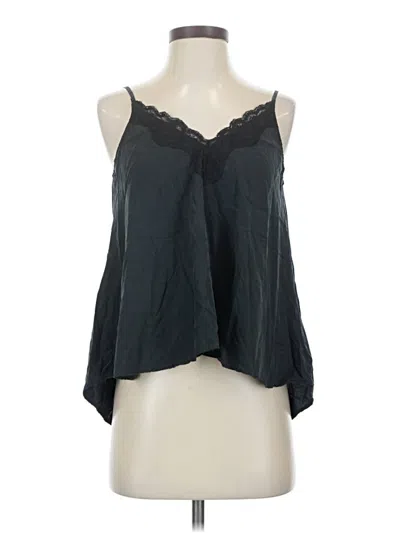 Pre-owned Zara Trf Tank Top Black Strapless Neckline Tops