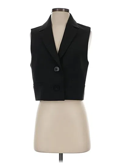 Pre-owned Zara Trf Tuxedo Vest In Black