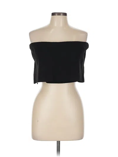 Pre-owned Zara Tube Top Black Strapless Neckline Tops