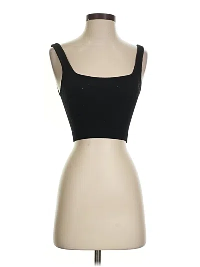 Pre-owned Zara Tube Top Black Strapless Neckline Tops