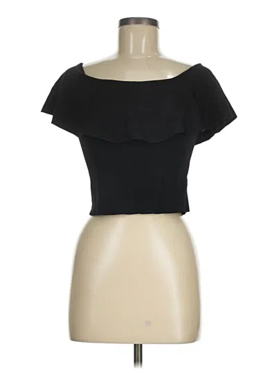 Pre-owned Zara Tube Top Black Strapless Neckline Tops