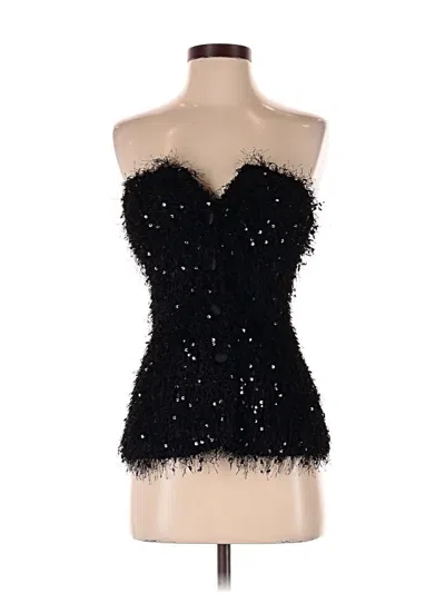 Pre-owned Zara Tube Top Black Strapless Neckline Tops