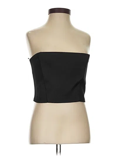 Pre-owned Zara Tube Top Black Strapless Neckline Tops