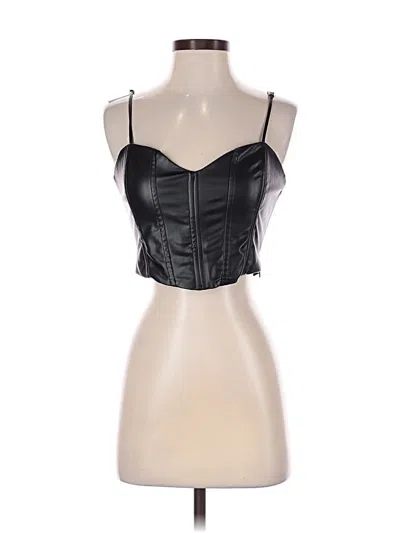 Pre-owned Zara Tube Top Black Strapless Neckline Tops