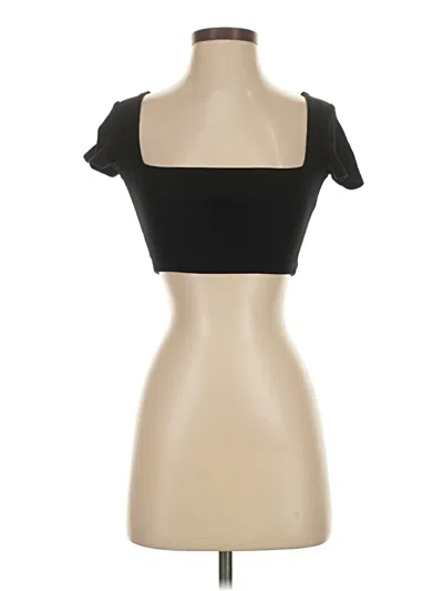 Pre-owned Zara Tube Top Black Strapless Neckline Tops