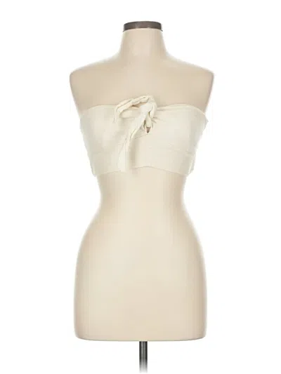Pre-owned Zara Tube Top Ivory Strapless Neckline Tops