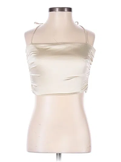 Pre-owned Zara Tube Top Ivory Strapless Neckline Tops