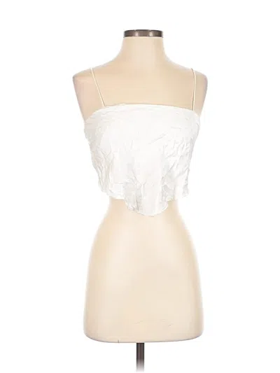 Pre-owned Zara Tube Top Ivory Strapless Neckline Tops