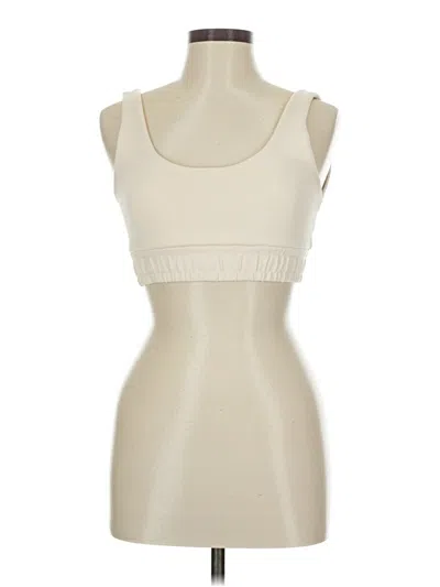 Pre-owned Zara Tube Top Ivory Strapless Neckline Tops In White