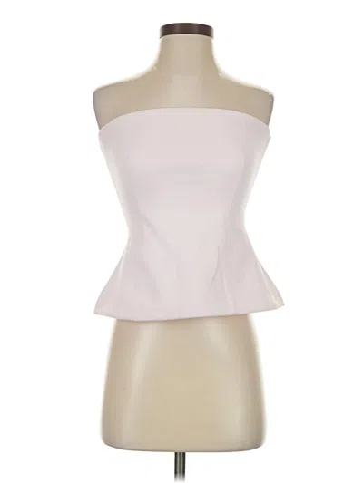 Pre-owned Zara Tube Top Ivory Strapless Neckline Tops In White