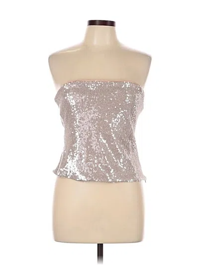 Pre-owned Zara Tube Top Pink Strapless Neckline Tops