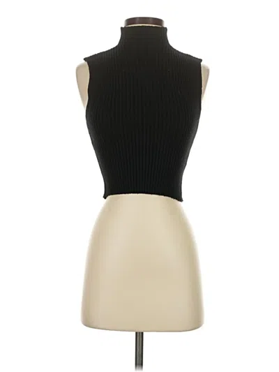 Pre-owned Zara Tube Top Tan Strapless Neckline Tops In Brown