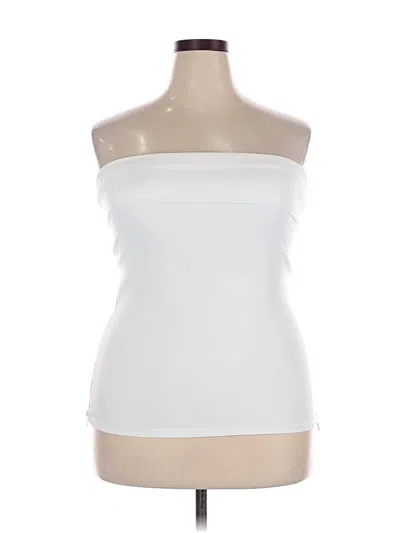 Zara Tube Top White Strapless Neckline Tops